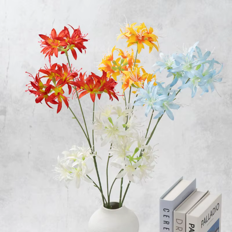 12 pièces de fleurs artificielles en soie