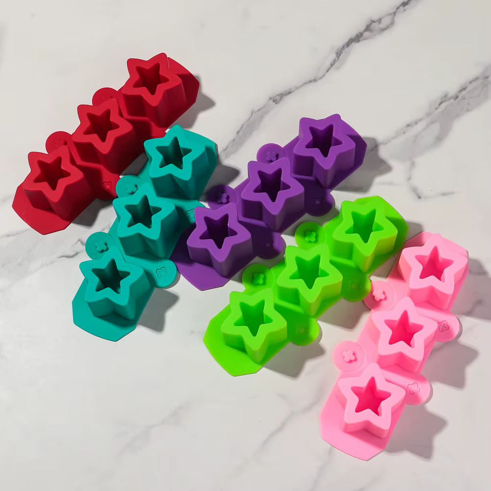 Moule en silicone pour pot de fleurs en béton étoile