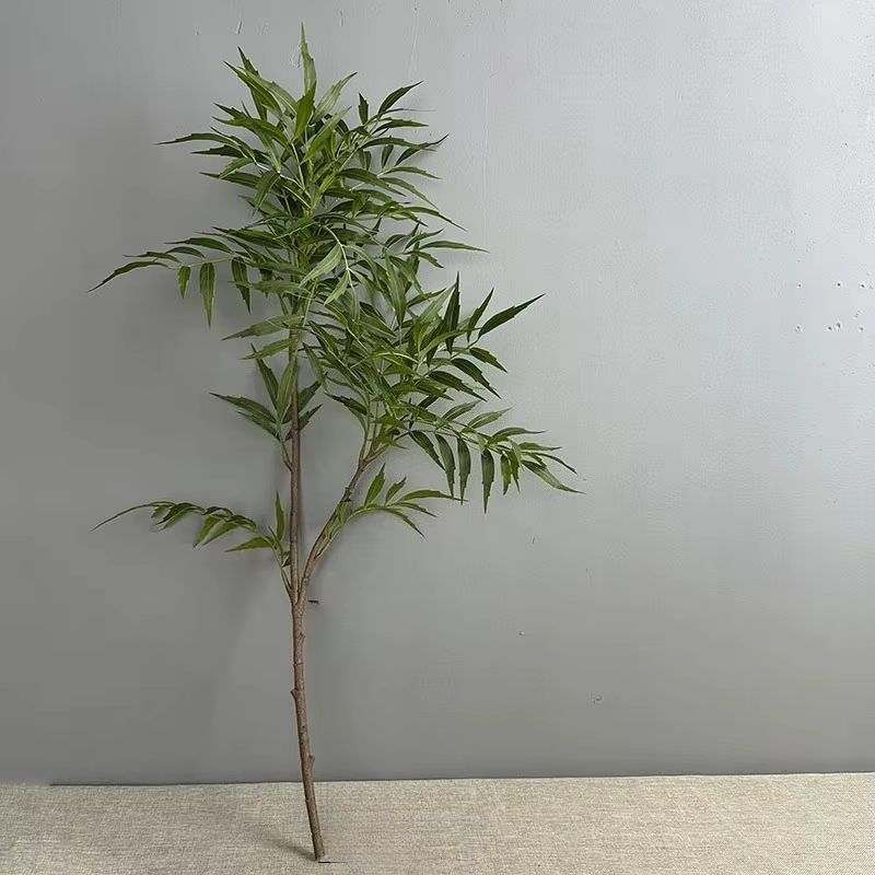 Plantes vertes artificielles en bambou vert réaliste