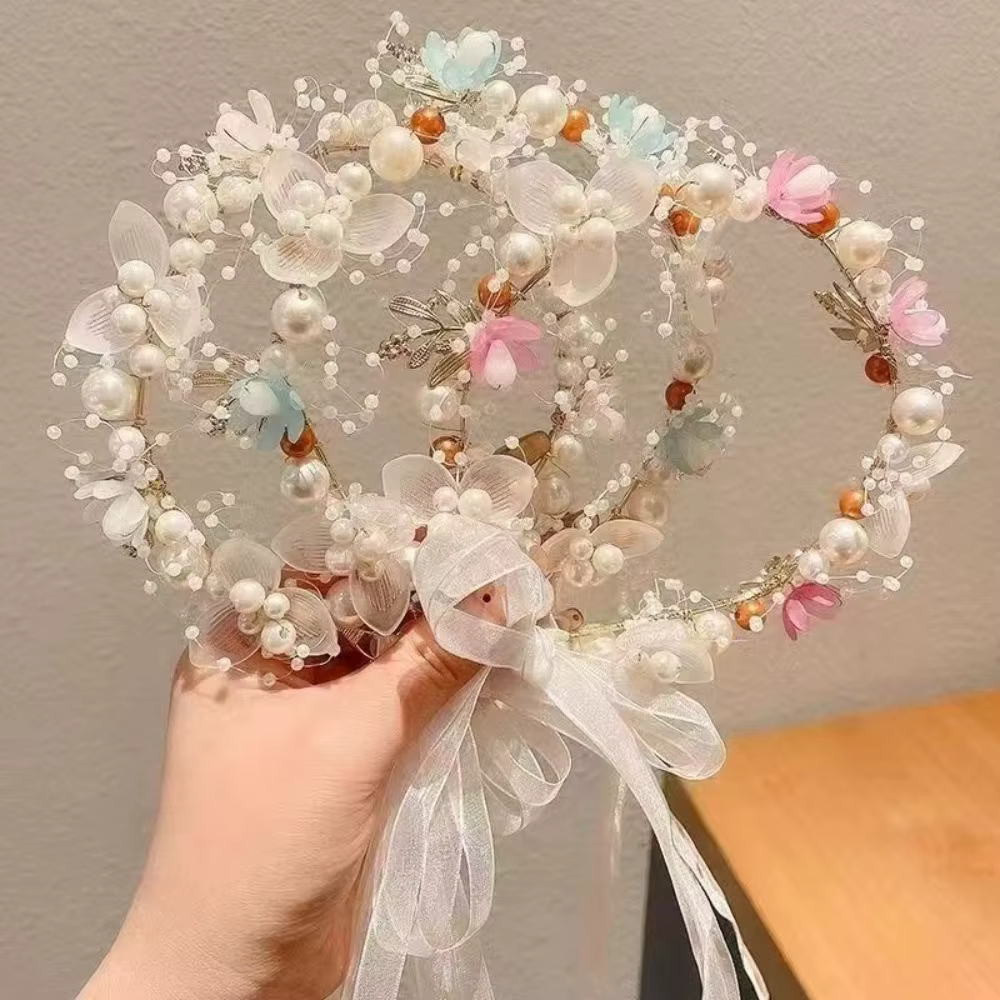 Accessoire de mariage, couronne de mariée, bijoux en cristal pour cheveux, diadème avec perles et fleurs, couronne de mariage florale, bandeau de mariée en perles