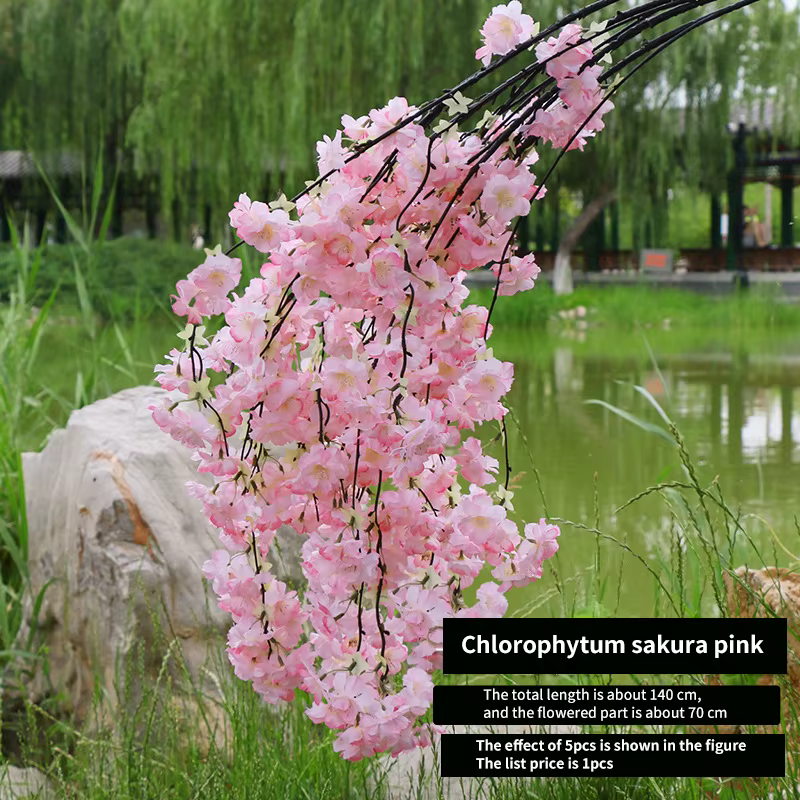 Branche de fleur de cerisier artificielle