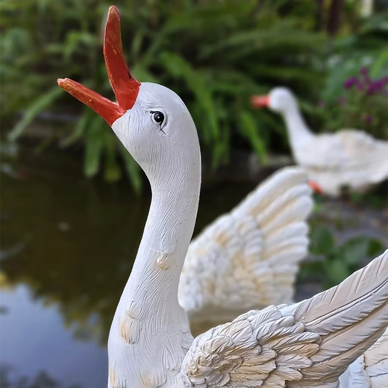 Pot de fleur de canard de dessin animé pour jardin extérieur