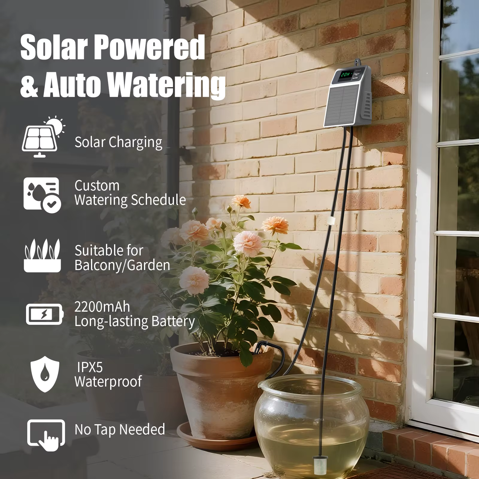 Système d'irrigation automatique solaire pour plantes