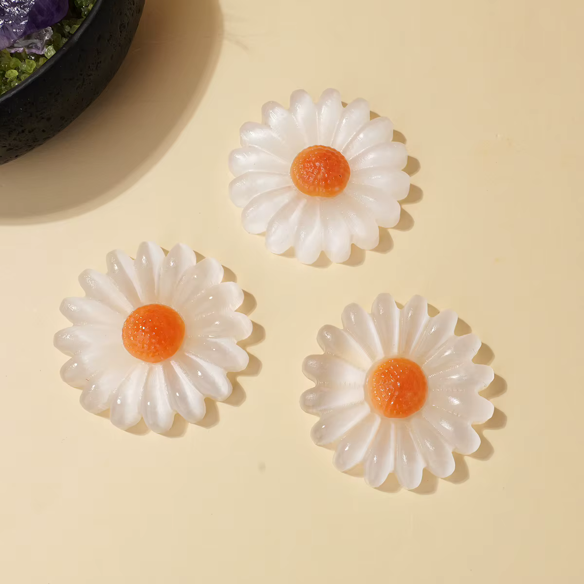 Fleur de sélénite blanche en cristal naturel