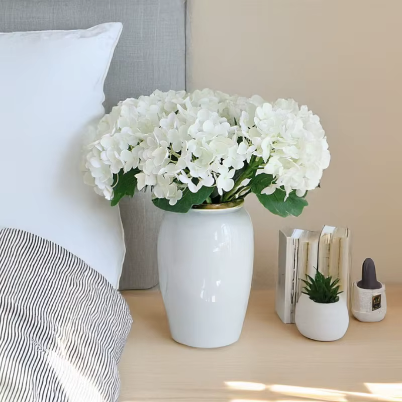 Fleur d'hortensia artificielle de 18 pouces