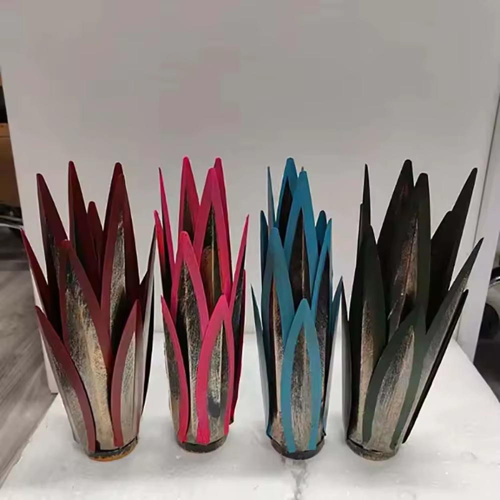 Sculpture paysagère en métal Agave Artificielle Tequila