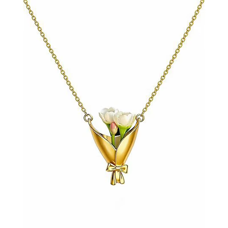 Collier porte-fleurs, collier bouquet