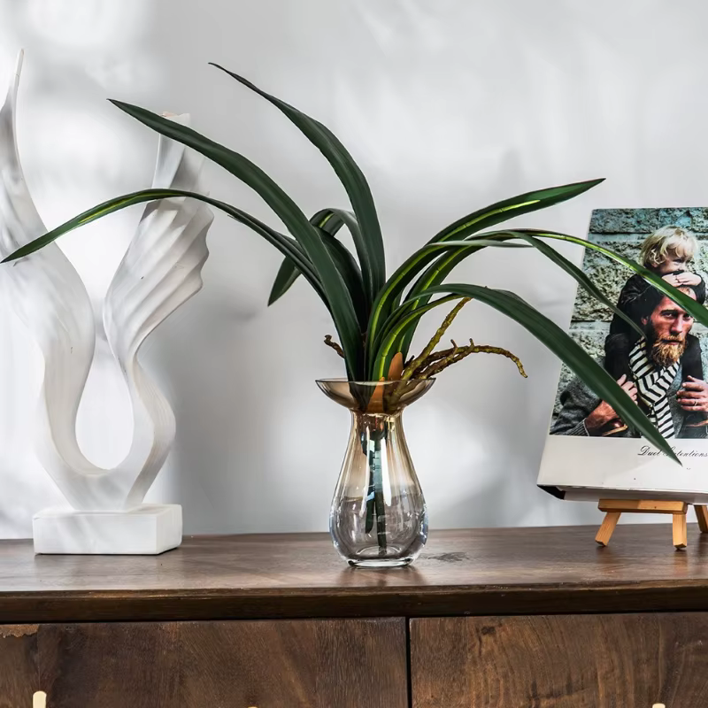 6 pièces de fausses fleurs en plastique