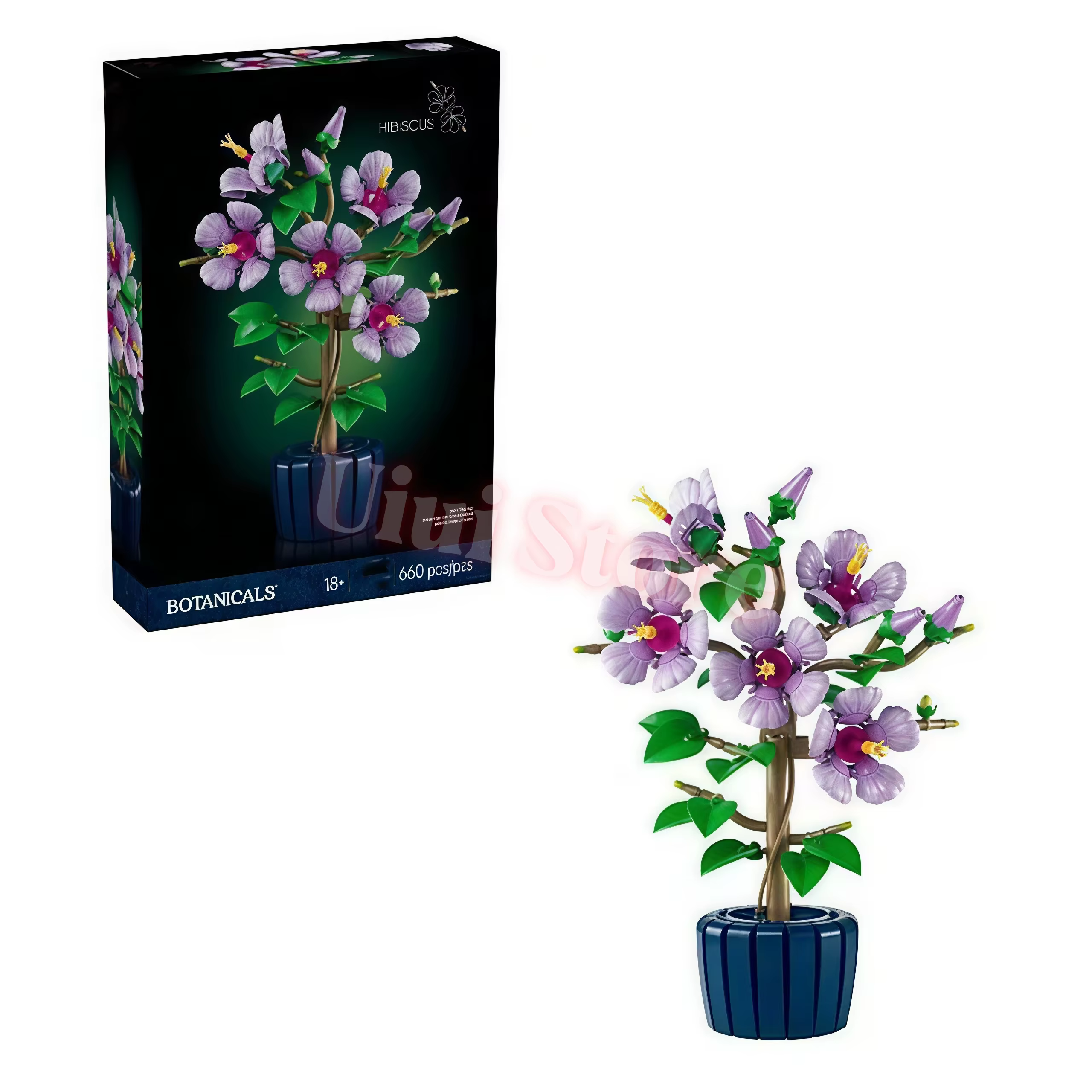 Ensemble de blocs de construction de fleurs artificielles : Orchidée