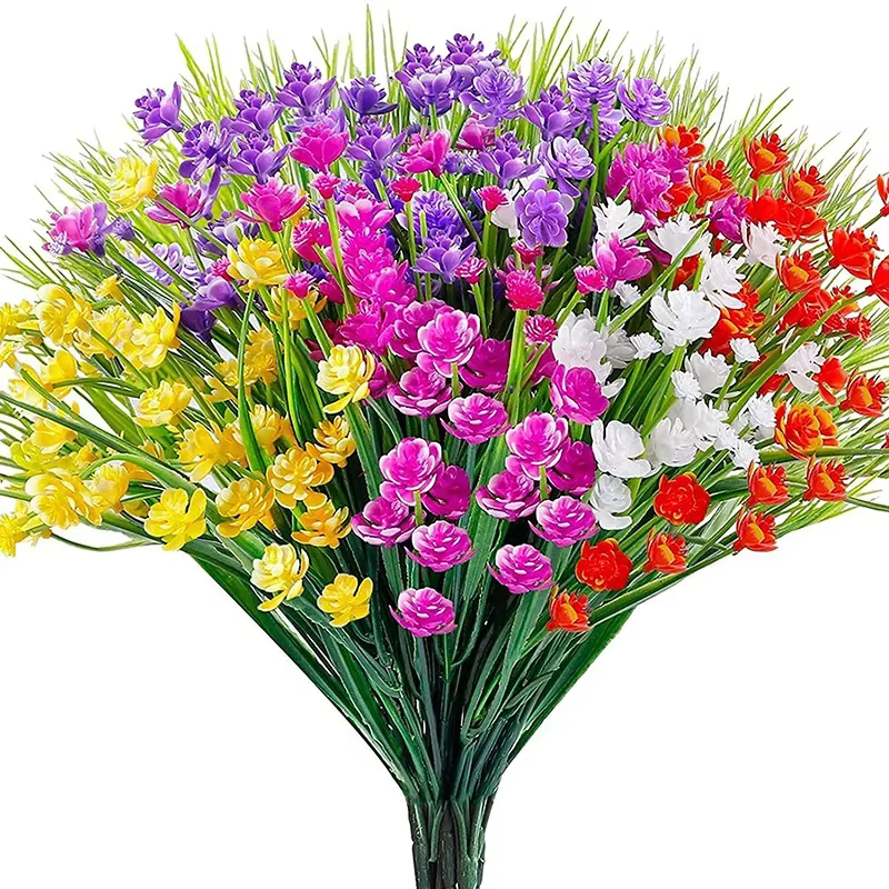 Fleur artificielle, herbe de printemps
