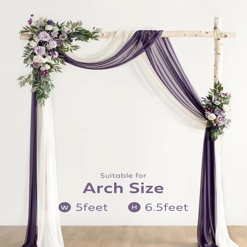 Fleur artificielle en verre foncé