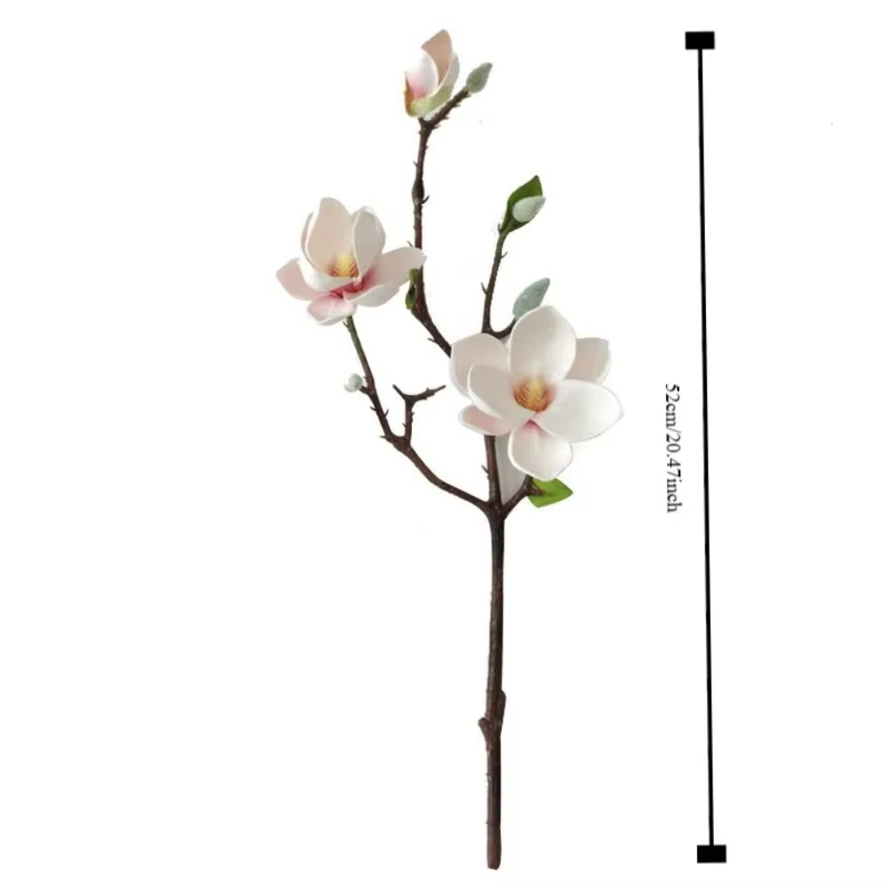 Simulation de haute qualité grande Magnolia artificielle de luxe fleur