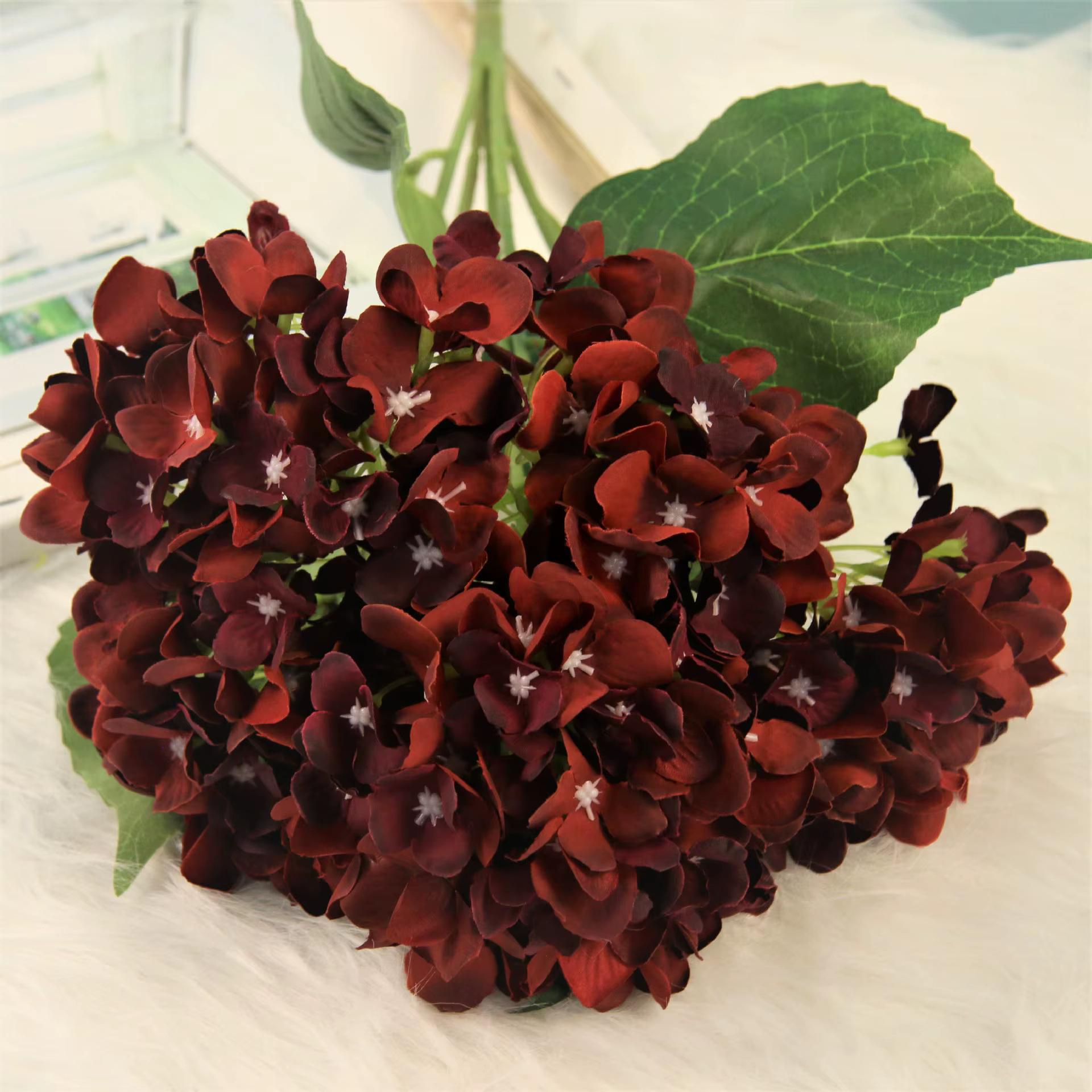 Bouquet de simulation d'hortensias