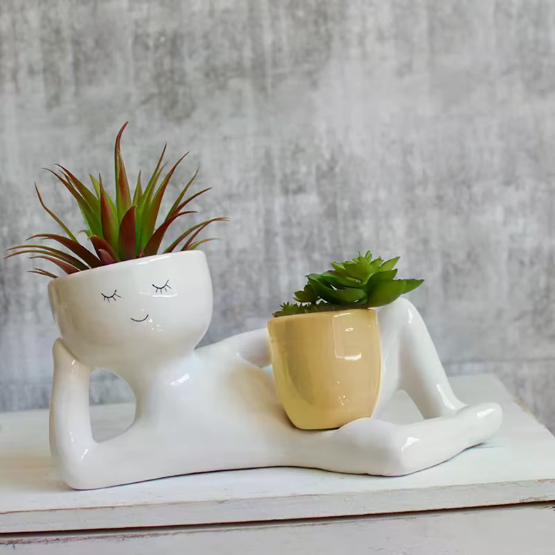 Pots de jardinières paresseux pour plantes d'intérieur