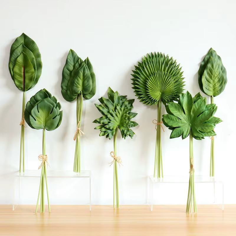 Bouquet de feuilles de palmier en PU