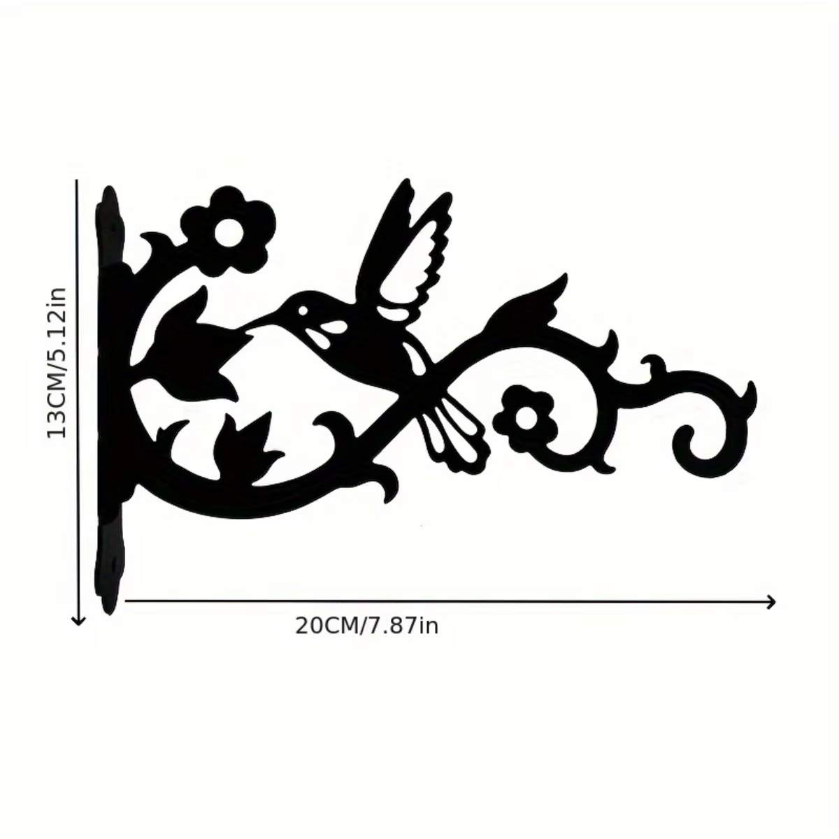 1PC Crochet mural élégant en fer de style européen