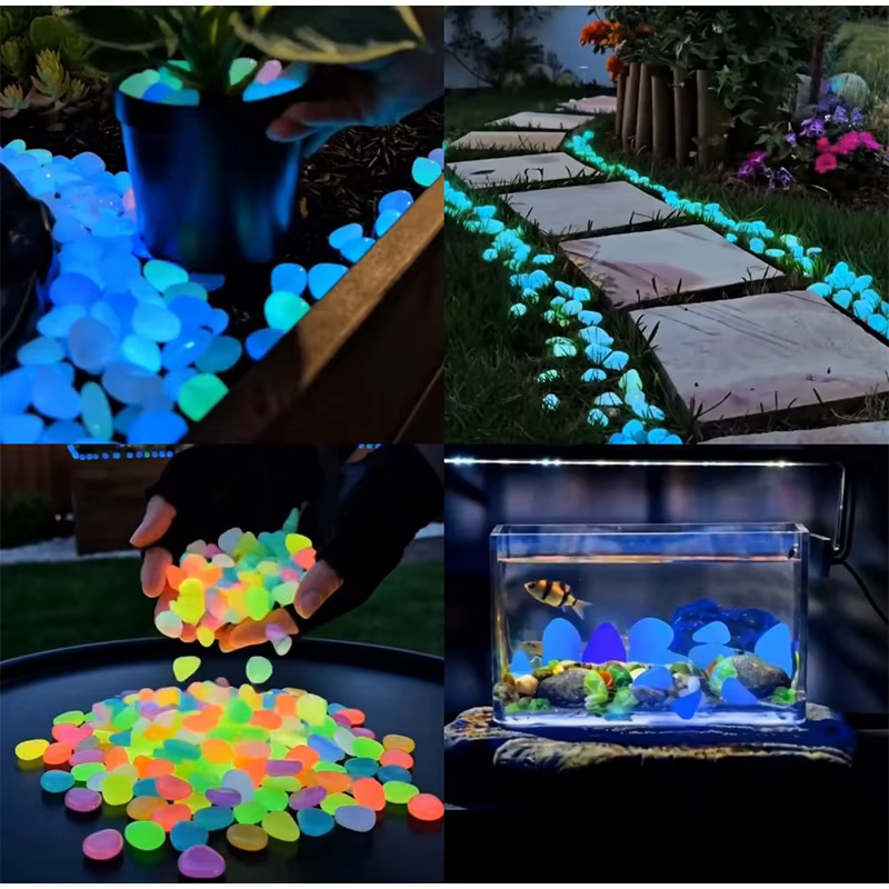 Pierres de jardin lumineuses colorées 2026