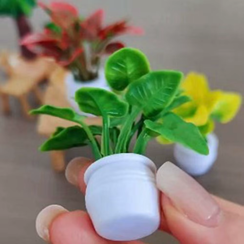 Mini vase de simulation en plastique pour maison de course