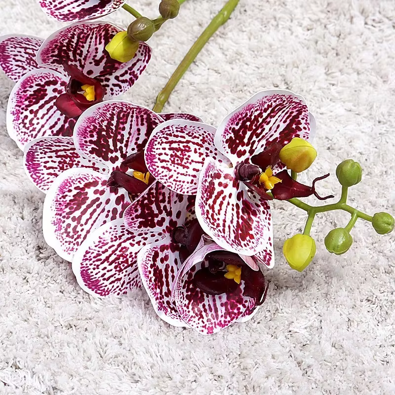 Fleurs artificielles orchidées papillon en plastique