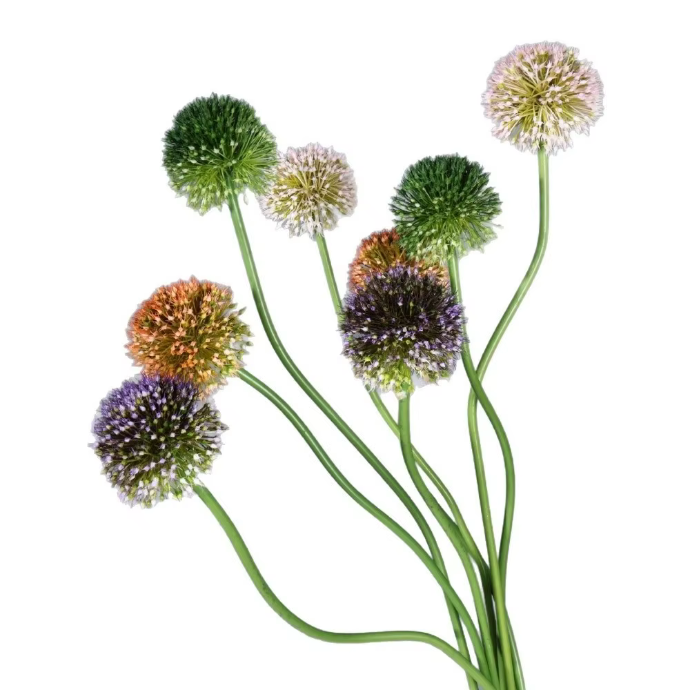 Boules d'oignons artificielles vertes pour décoration florale