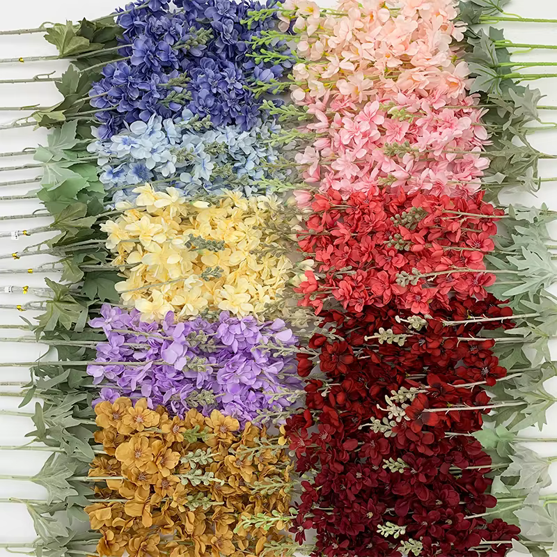 Branche de Fleurs Artificielles Delphinium Enge