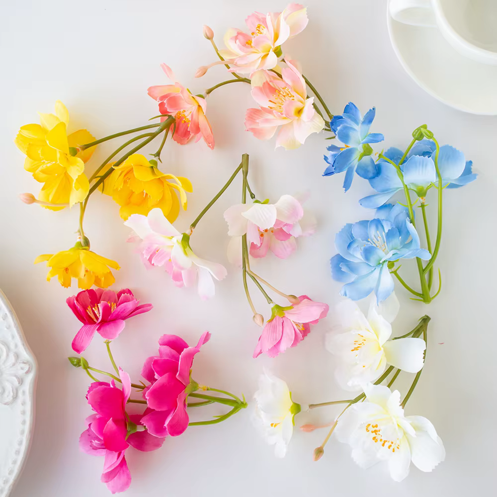 Fleur artificielle en soie