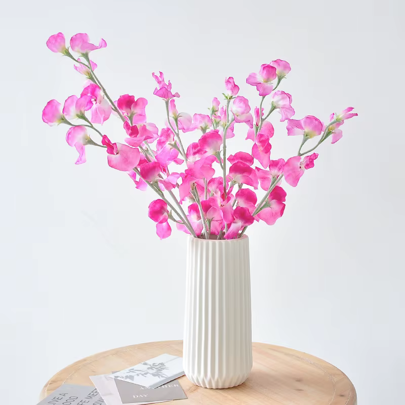 Bouquet de fleurs artificielles de pois