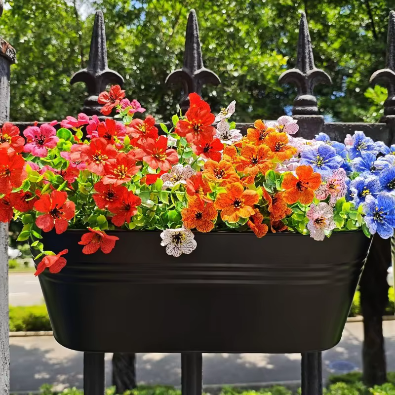 Pot de fleurs suspendu en fer pour balcon et jardin