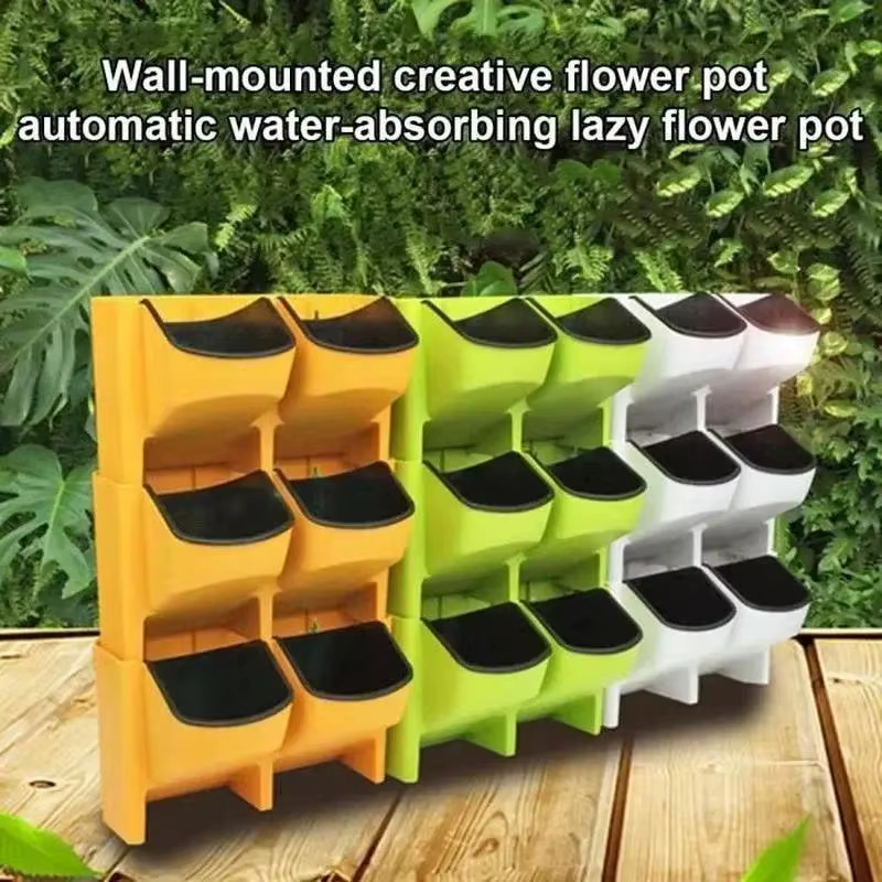 1 pièces nouveau jardinière verticale verdissement intérieur et extérieur balcon suspendu Pot de fleur créatif résine