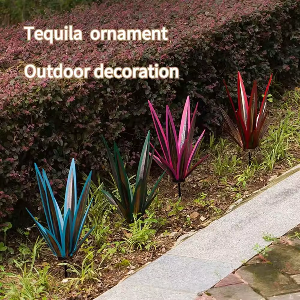 Sculpture paysagère en métal Agave Artificielle Tequila