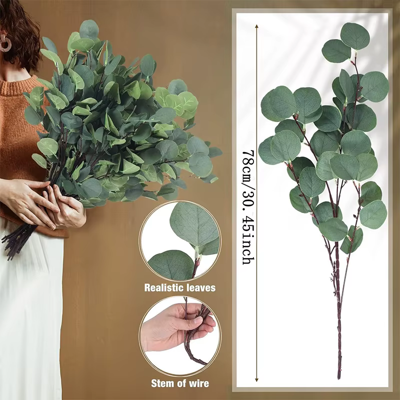 Bouquet de plantes artificielles d'eucalyptus