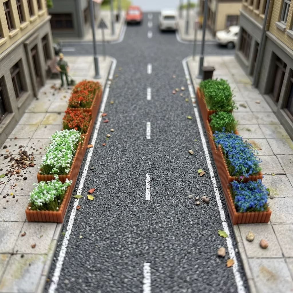 3 Pièces de Modèles de Jardins Miniatures