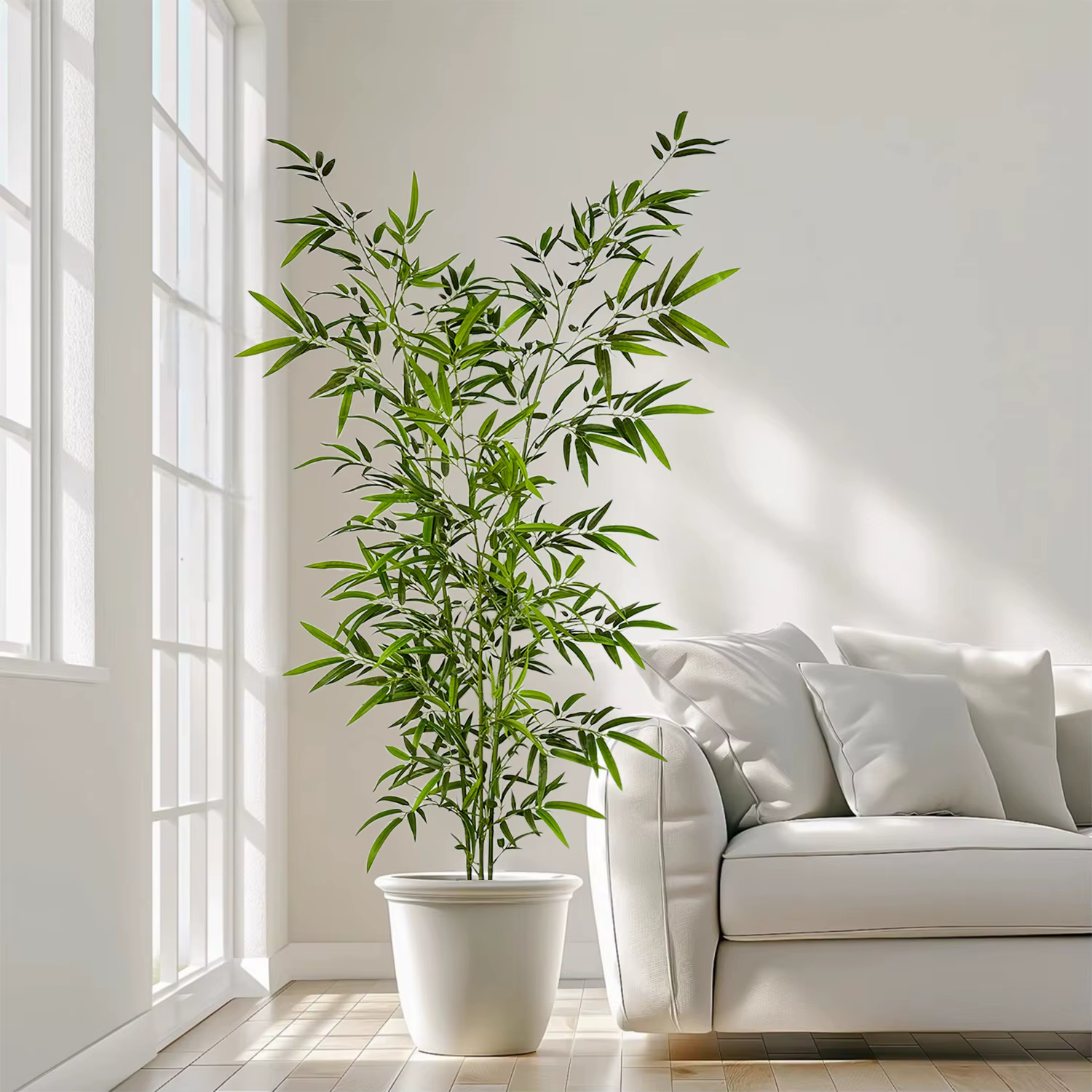 Bambou artificiel PVC matériel grand