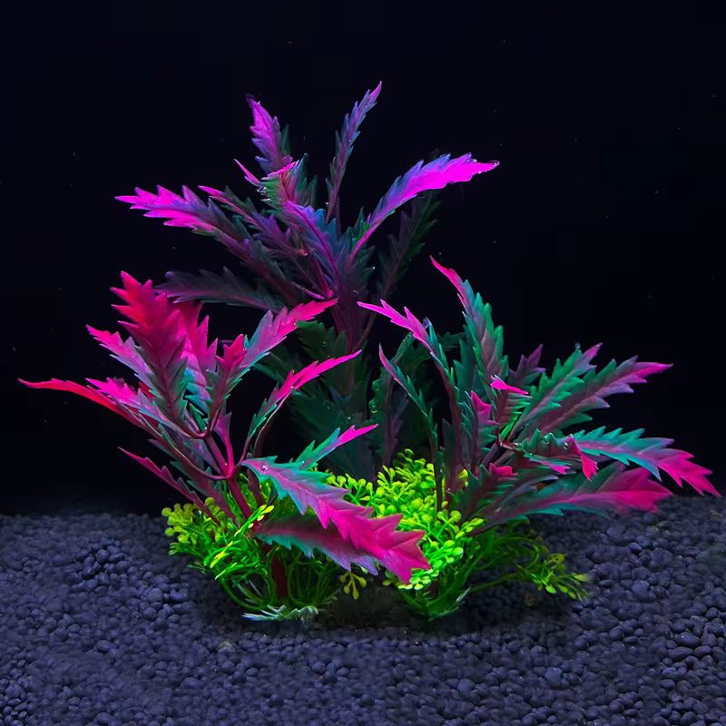 Plantes artificielles en plastique sous-marine pour aquarium