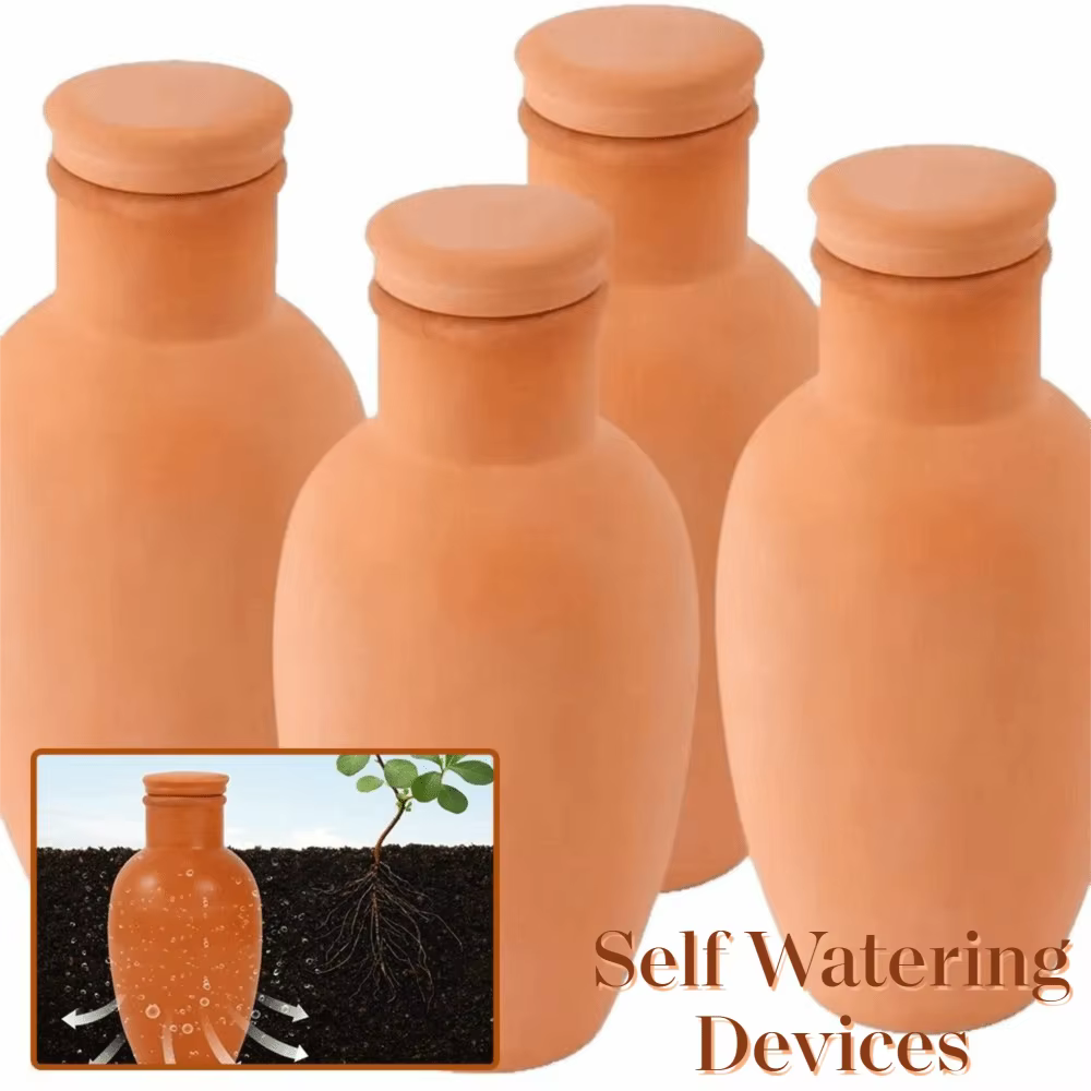 4 Pièces – Système d'irrigation automatique polyvalent en terre cuite avec pointes d'arrosage