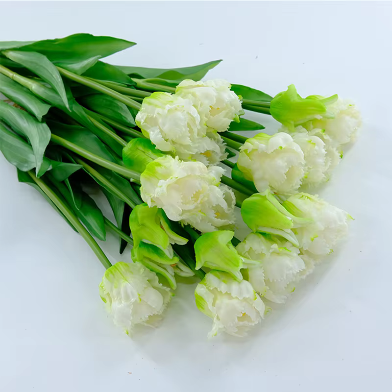 Bouquet de Fleurs Artificielles en Silicone pour Décoration de Maison