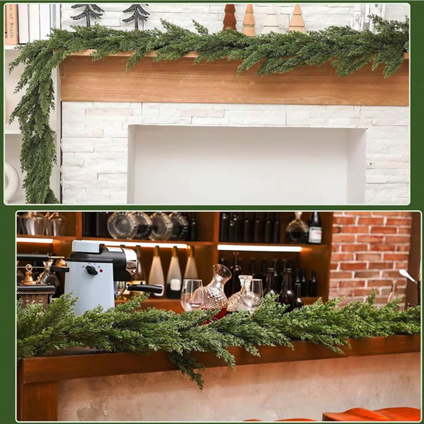 Plantes artificielles Verdure Feuillages Vigne De Noël Arbres De Mariage Cour Clôture Ornements Délicat Arche Maison Chambre Tenture Murale Décor