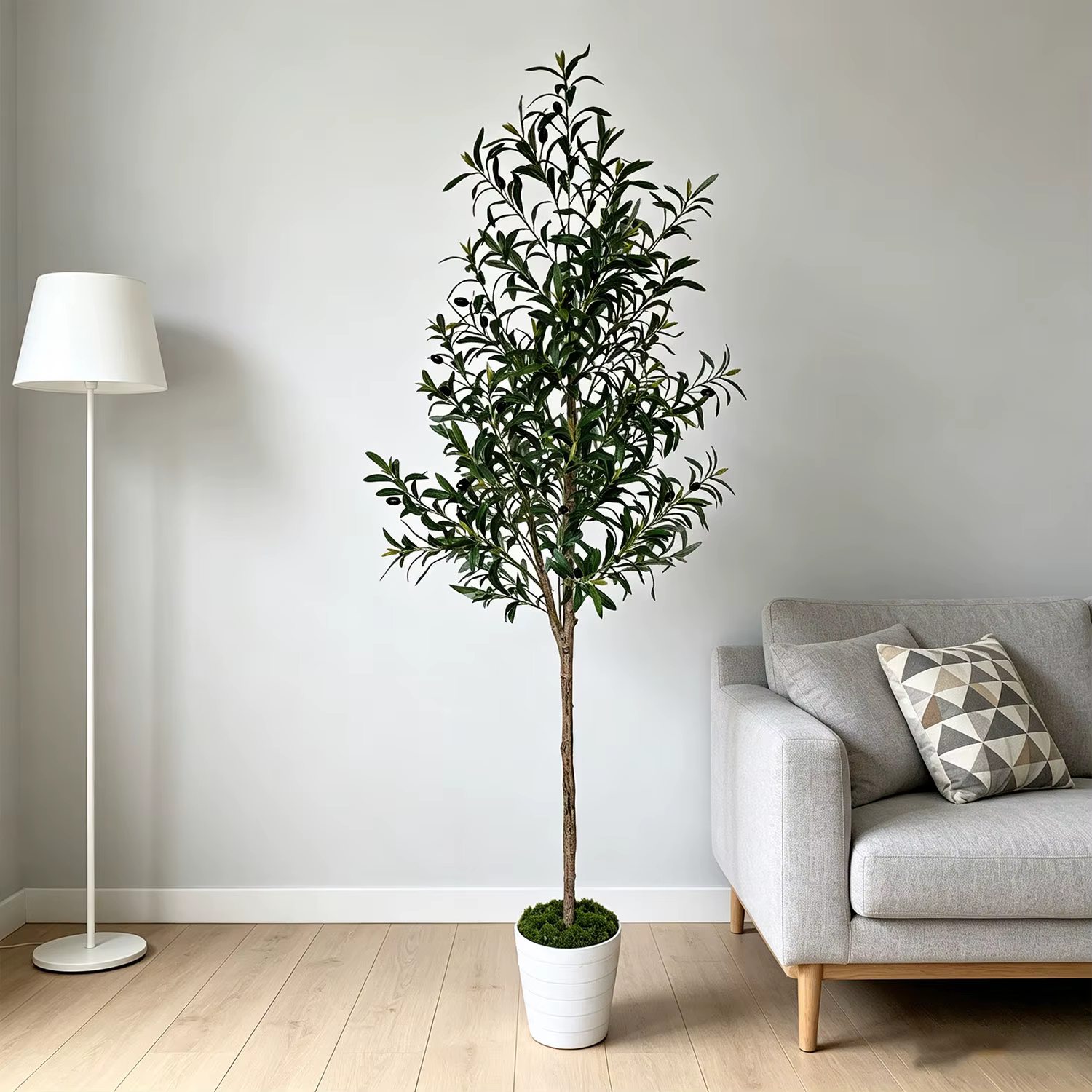 Arbre d'olivier artificiel en pot de 5
