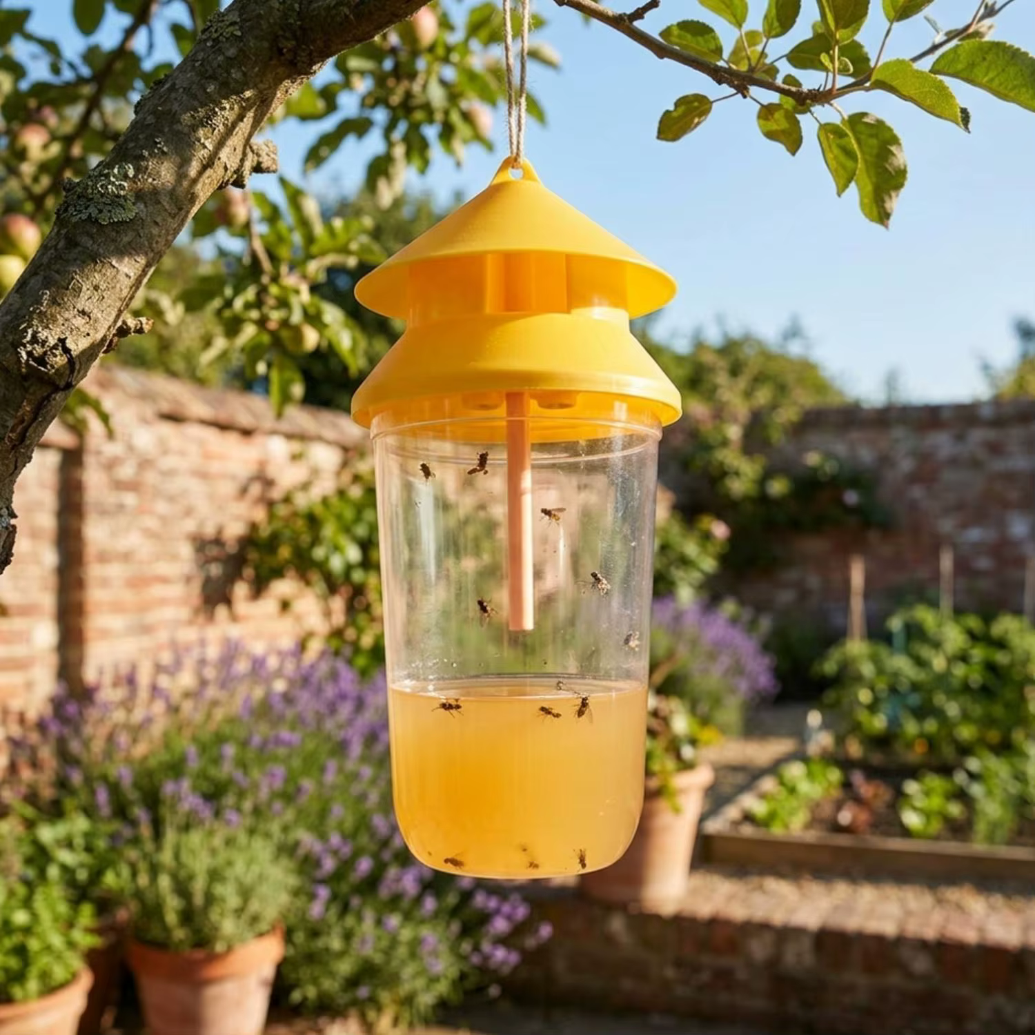 Pièges à mouches des fruits en bouteille avec attractifs liquides – Lutte antiparasitaire efficace – Attrape-insectes
