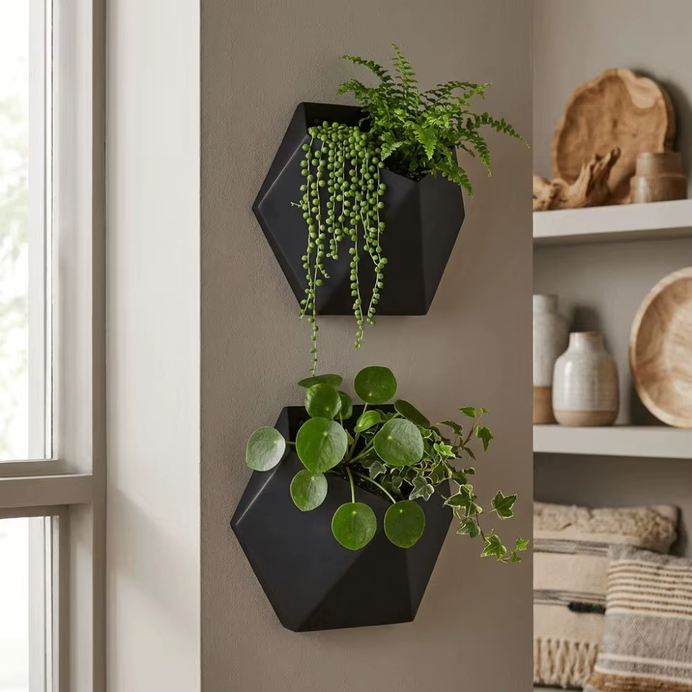Pot de fleurs hexagonal géométrique imprimé en 3D