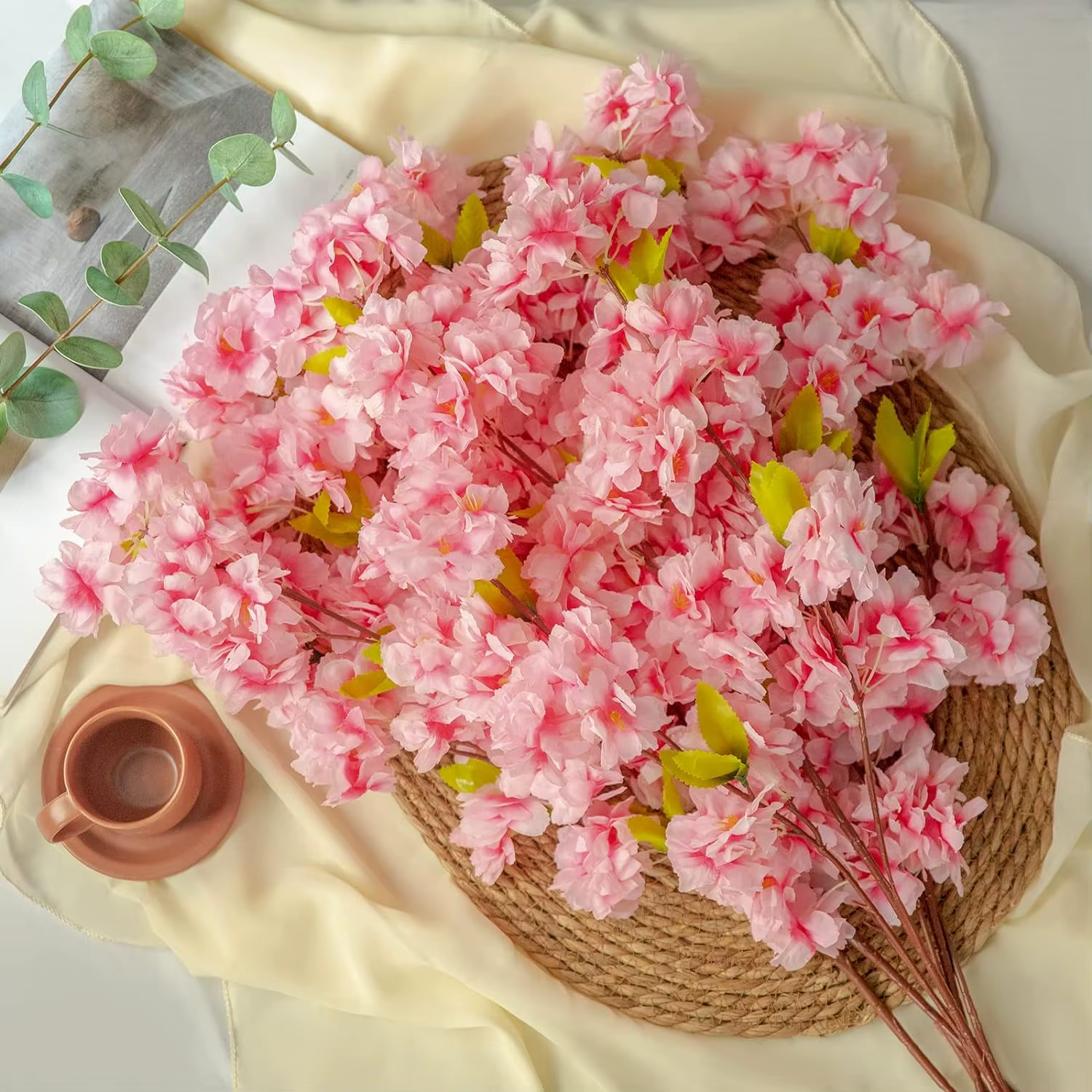 Bouquet de fleurs artificielles Sakura