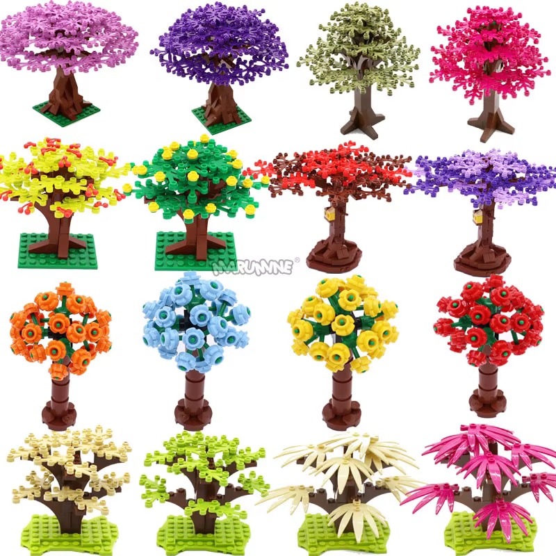MARUMINE MOC-Ensemble de construction de plantes en forêt naturelle