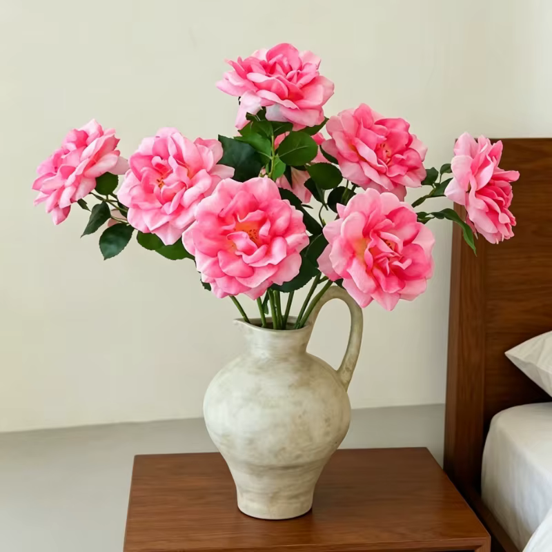 12 pièces de fleurs artificielles de haute qualité