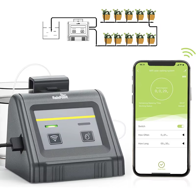 Système d'arrosage automatique WiFi pour plantes en pot d'intérieur