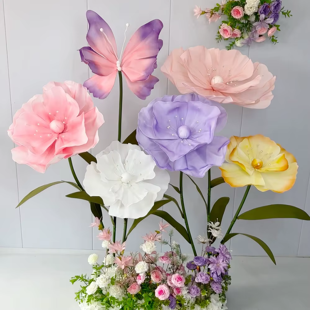Fleurs artificielles géantes 170cm