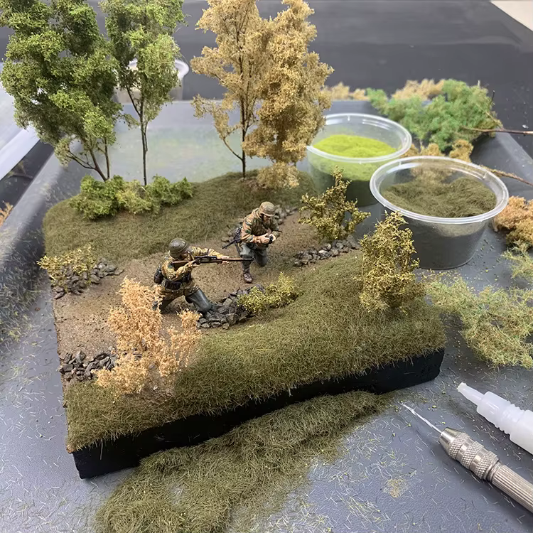 Kit de modèle d'herbe sèche