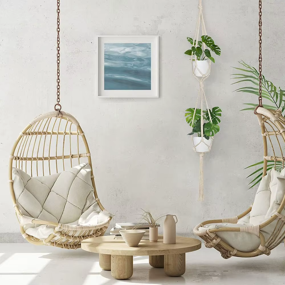 Cintre pour plantes en macramé bohème