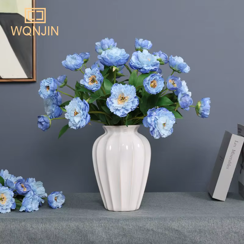 Bouquet de fleurs artificielles pivoines