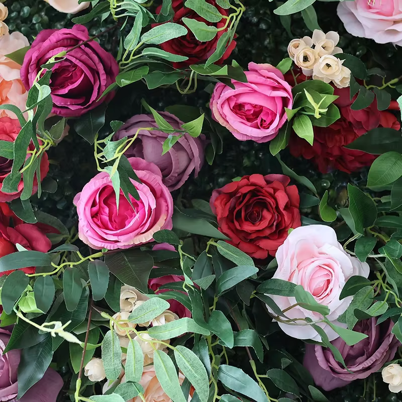 Plantes vertes roses colorées 5D