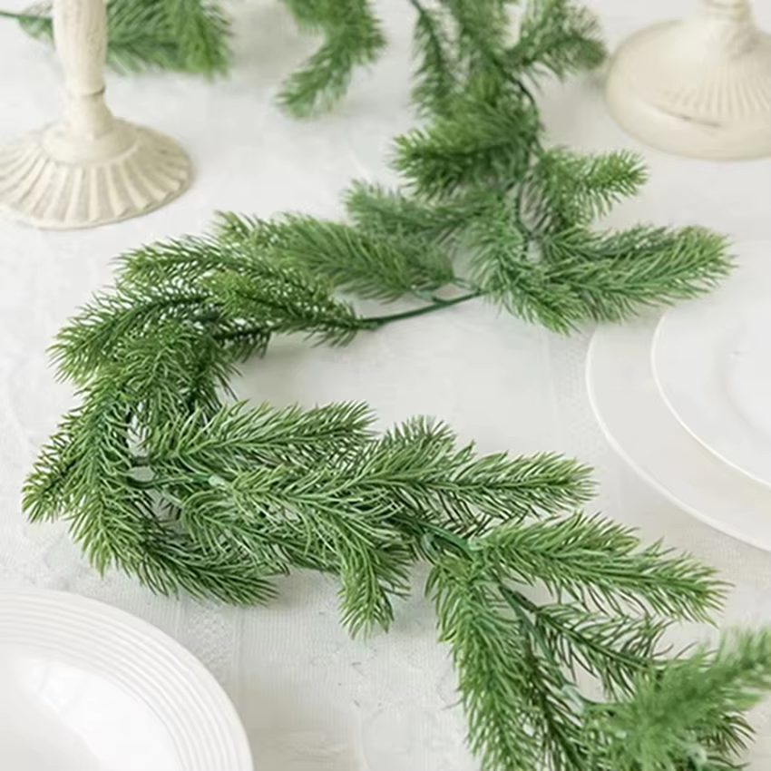Plantes artificielles, aiguille de pin vert